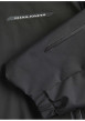 Thumbnail Blouson manches longues noir uni à coupe droite avec col à capuche et 2 poches - Image 3