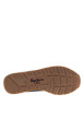 Thumbnail Baskets running en cuir cognac à talon plat avec logo beige et lacets plats - Image 5