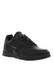 Thumbnail Sneakers noires à talon plat avec logos blancs et lacets plats - Image 3