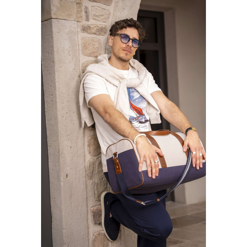 Redskins - Mocassins En Cuir Nubuck Marine à Semelle écrue Avec Surpiqûres Marine - Marine