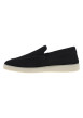 Thumbnail Mocassins en cuir nubuck marine à semelle écrue avec surpiqûres marine - Image 2