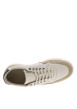Thumbnail Tennis en cuir blanches et beiges avec logos dorés et semelle translucide - Image 4