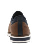 Thumbnail Sneakers brun à talon plat et à lacets élastiqués ronds avec marque embossée - Image 6