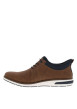 Thumbnail Sneakers brun à talon plat et à lacets élastiqués ronds avec marque embossée - Image 2
