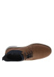 Thumbnail Sneakers brun à talon plat et à lacets élastiqués ronds avec marque embossée - Image 4