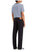Thumbnail Jean 565 en coton noir uni avec une coupe ample et une taille mi-haute - Image 2
