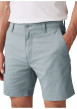 Thumbnail Bermuda chino en coton mélangé bleu uni à coupe droite avec des poches - Image 4