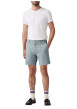 Thumbnail Bermuda chino en coton mélangé bleu uni à coupe droite avec des poches - Image 5