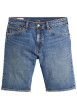 Thumbnail Short denim 405 en coton bleu uni avec une coupe regular fit et des passants
