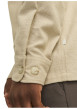 Thumbnail Surchemise beige unie en coton à coupe droite avec col à revers et 2 poches - Image 7