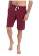 Thumbnail Pyjama court en coton gris avec logo imprimé bordeaux et un col rond - Image 3