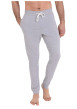 Thumbnail Pyjama long en coton bordeaux avec une coupe droite et un logo blanc imprimé - Image 3