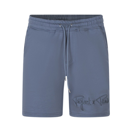Jogging bleu uni avec une coupe droite et une...