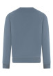 Thumbnail Sweat en coton gris uni coupe avec un col rond et le logo à la poitrine - Image 2