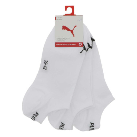 Lot de 3 paires de socquettes blanches unies...