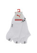 Thumbnail Lot de 3 paires de socquettes blanches unies avec le logo de la marque
