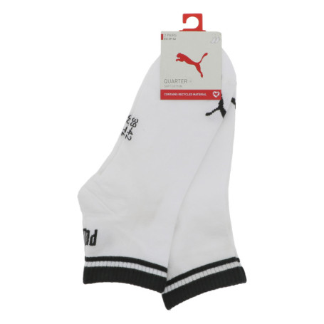Lot de 2 paires de chaussettes basses blanches...