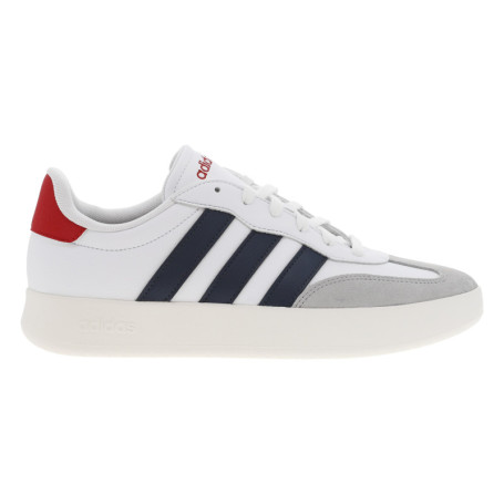Tennis en cuir blanches à semelle écrue avec...