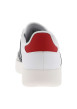 Thumbnail Tennis en cuir blanches à semelle écrue avec logo bleu et rouge - Image 6
