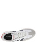 Thumbnail Tennis en cuir blanches à semelle écrue avec logo bleu et rouge - Image 4