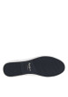 Thumbnail Tennis marines en cuir toile basse avec lacets plats, logo blanc et talon plat - Image 5