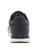 Thumbnail Sneakers marine à semelle blanche avec lacets plats et logos blancs - Image 6