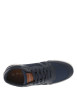 Thumbnail Sneakers marine à semelle blanche avec lacets plats et logos blancs - Image 4