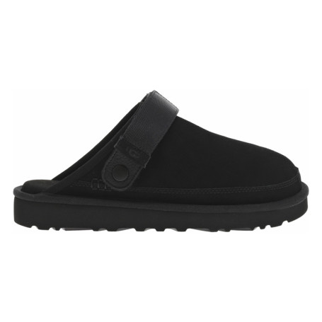 Mules en cuir noires à semelle crantée avec une...
