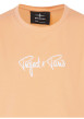 Thumbnail T-shirt pêche uni avec une coupe droite à col rond et des manches courtes - Image 3