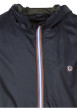 Thumbnail Blouson marine uni à coupe droite, col à capuche et poches zippées - Image 3