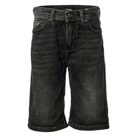 Short en coton anthracite uni avec une coupe...