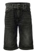 Thumbnail Short en coton anthracite uni avec une coupe droite et des passants