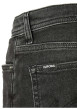 Thumbnail Short en coton anthracite uni avec une coupe droite et des passants - Image 5
