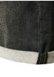 Thumbnail Short en coton anthracite uni avec une coupe droite et des passants - Image 6