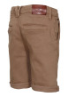 Thumbnail Short en coton camel uni avec une coupe droite et des passants - Image 2