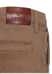 Thumbnail Short en coton camel uni avec une coupe droite et des passants - Image 4