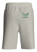 Thumbnail Short beige uni avec une coupe droite et un lien de serrage à la taille - Image 2