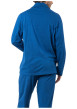 Thumbnail Pyjama long en coton bleu marine uni avec un col à revers et des poches - Image 2