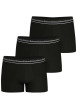 Thumbnail Lot de 3 boxers classiques en coton noirs unis avec le nom de la marque - Image 2