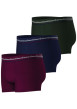 Thumbnail Lot de 3 boxers classiques en coton tricolores unis avec le nom de la marque - Image 5