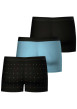 Thumbnail Lot de 3 boxers classiques en coton bicolores à pois et à ceinture élastiquée - Image 3