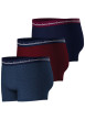 Thumbnail Lot de 3 boxers classiques en coton bicolores à petits motifs - Image 2