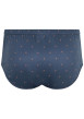 Thumbnail Slip en coton bleu marine à petits motifs avec une ceinture élastiquée - Image 2