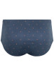 Thumbnail Slip en coton bleu marine à minis motifs avec une ceinture élastiquée - Image 2