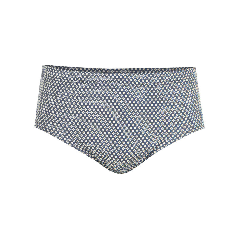 Eminence - Slip En Coton Bleu Marine Imprimé All-over Petits Motifs à Ceinture élastiquée - Marine