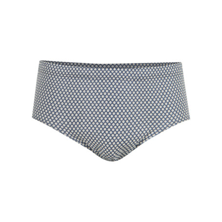 Slip en coton bleu marine imprimé all-over...