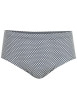 Thumbnail Slip en coton bleu marine imprimé all-over petits motifs à ceinture élastiquée