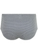 Thumbnail Slip en coton bleu marine imprimé all-over petits motifs à ceinture élastiquée - Image 2