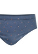 Thumbnail Slip en coton bleu marine à minis motifs avec une taille basse - Image 3