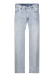 Thumbnail Jean 555 en coton bleu stone uni avec une coupe ample droite